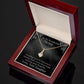 ShineOn Fulfillment Jewelry Mom Necklace, To My Mom Gift, Mother's Day Gift, Ribbon Necklace, Silver Necklace, Gold Necklace, Gift for Her, Free Gift Box, Free Shipping