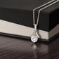 ShineOn Fulfillment Jewelry Mom Necklace, To My Mom Gift, Mother's Day Gift, Ribbon Necklace, Silver Necklace, Gold Necklace, Gift for Her, Free Gift Box, Free Shipping