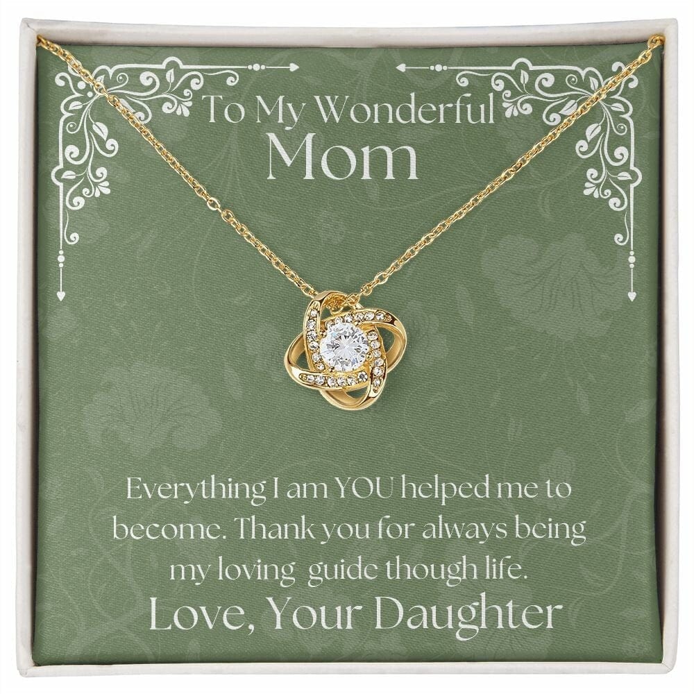 ShineOn Fulfillment Jewelry Mom Necklace, To My Mom Gift, Mother's Day Gift, From Daughter, Silver Necklace, Gold Necklace, Gift for Her, Free Gift Box, Free Shipping