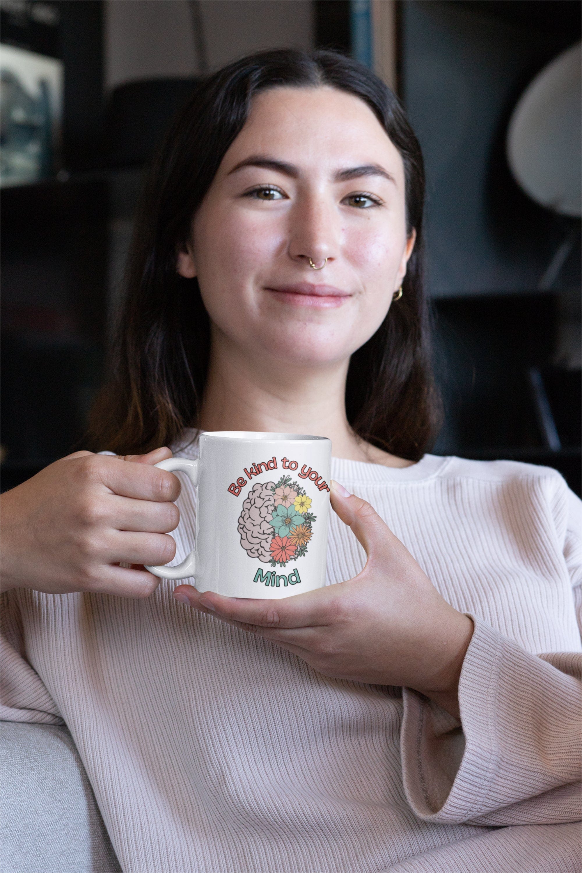 Printify Mug 15oz Coffee Mug, Mental Health Mug, Therapist Mug, Coffee Mug Gift , White 15 oz Ceramic, Gift for Her or Him 14642556524514734321