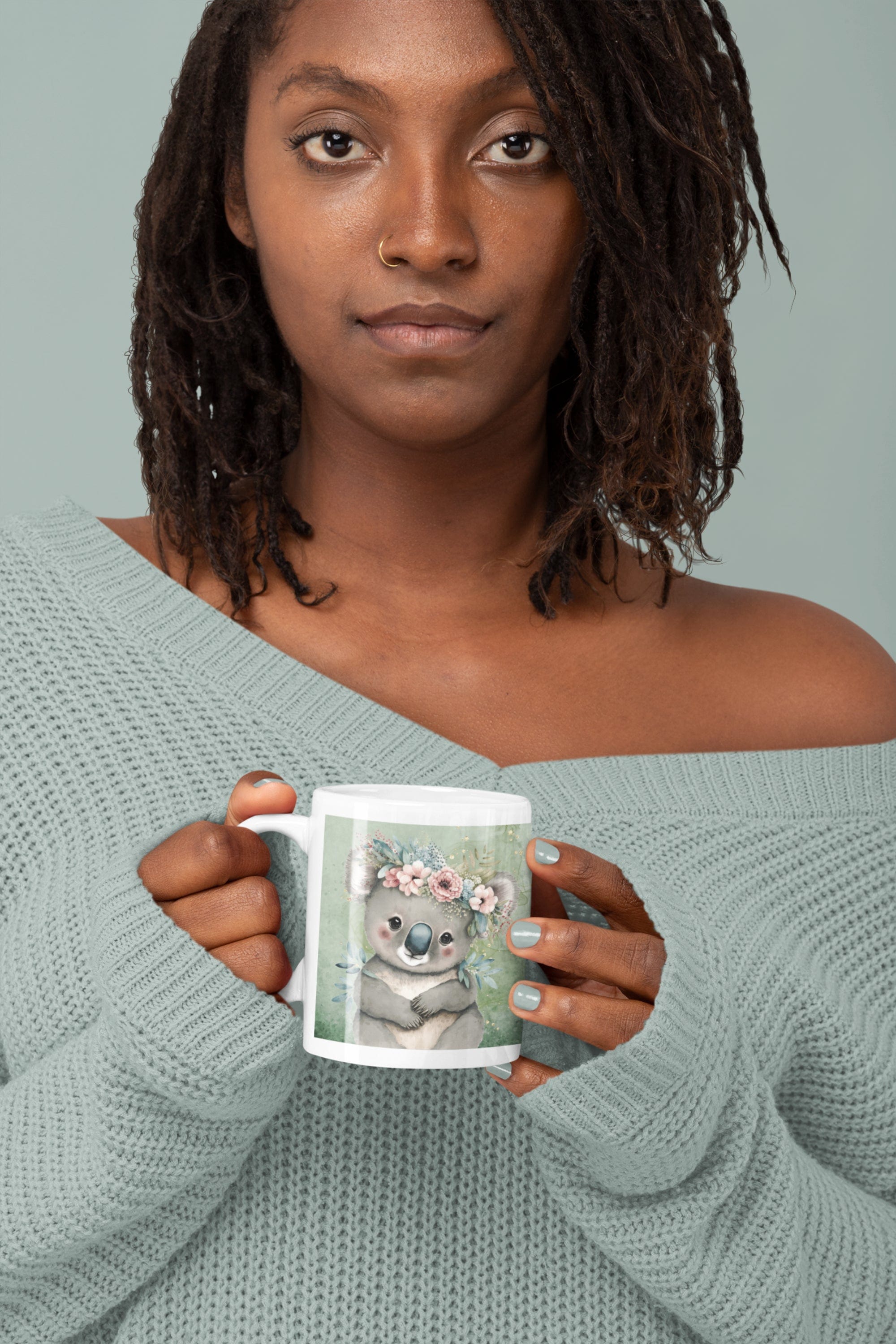 Printify Mug 11oz Coffee Mug, Koala Coffee Mug, Koala Bear Gift, Koalas Mug, Birthday Gift, Animal Mug, White 11 oz Ceramic, Gift for Her, Free Shipping 13732192539114599029