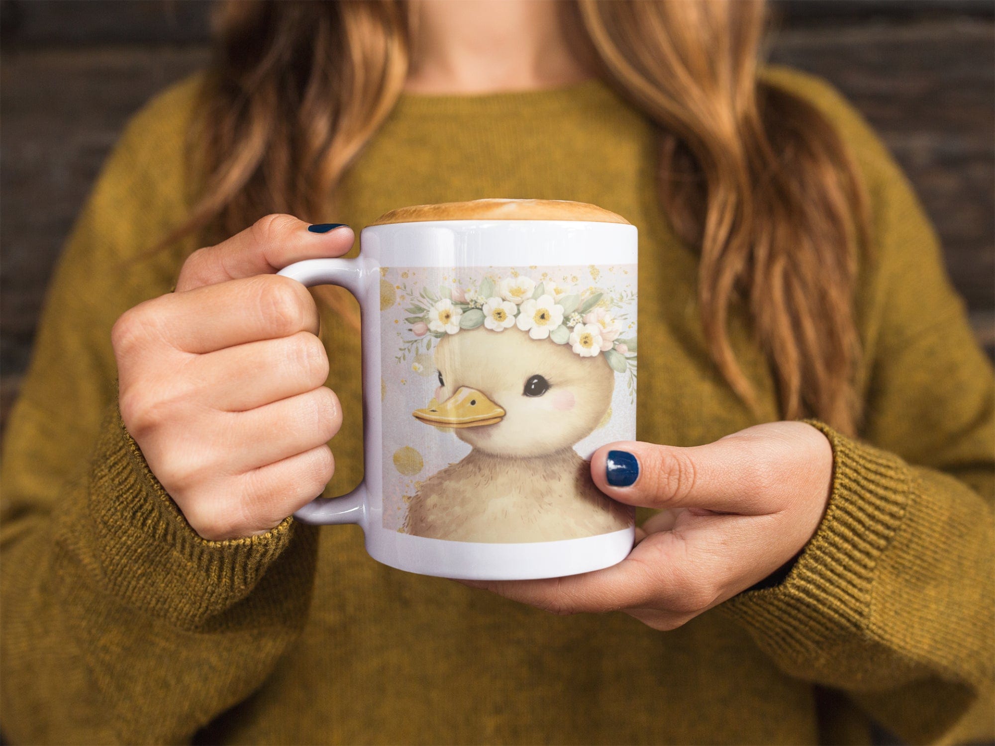 Printify Mug 15oz Coffee Mug, Duckling Coffee Mug, Duckling Gift, Duck Mug, Birthday Gift, Animal Mug, White 15 oz Ceramic, Gift for Her, Free Shipping 14890643778173187343
